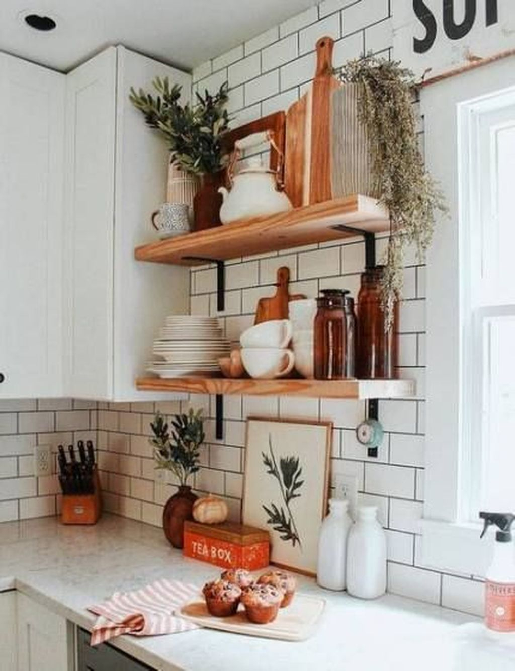 Wonderful Industrial Kitchen Shelf Design Ideas To Organize Your Kitchen01