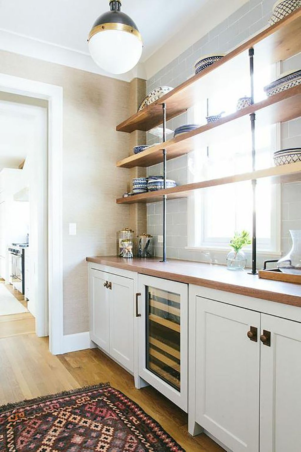 Wonderful Industrial Kitchen Shelf Design Ideas To Organize Your Kitchen22
