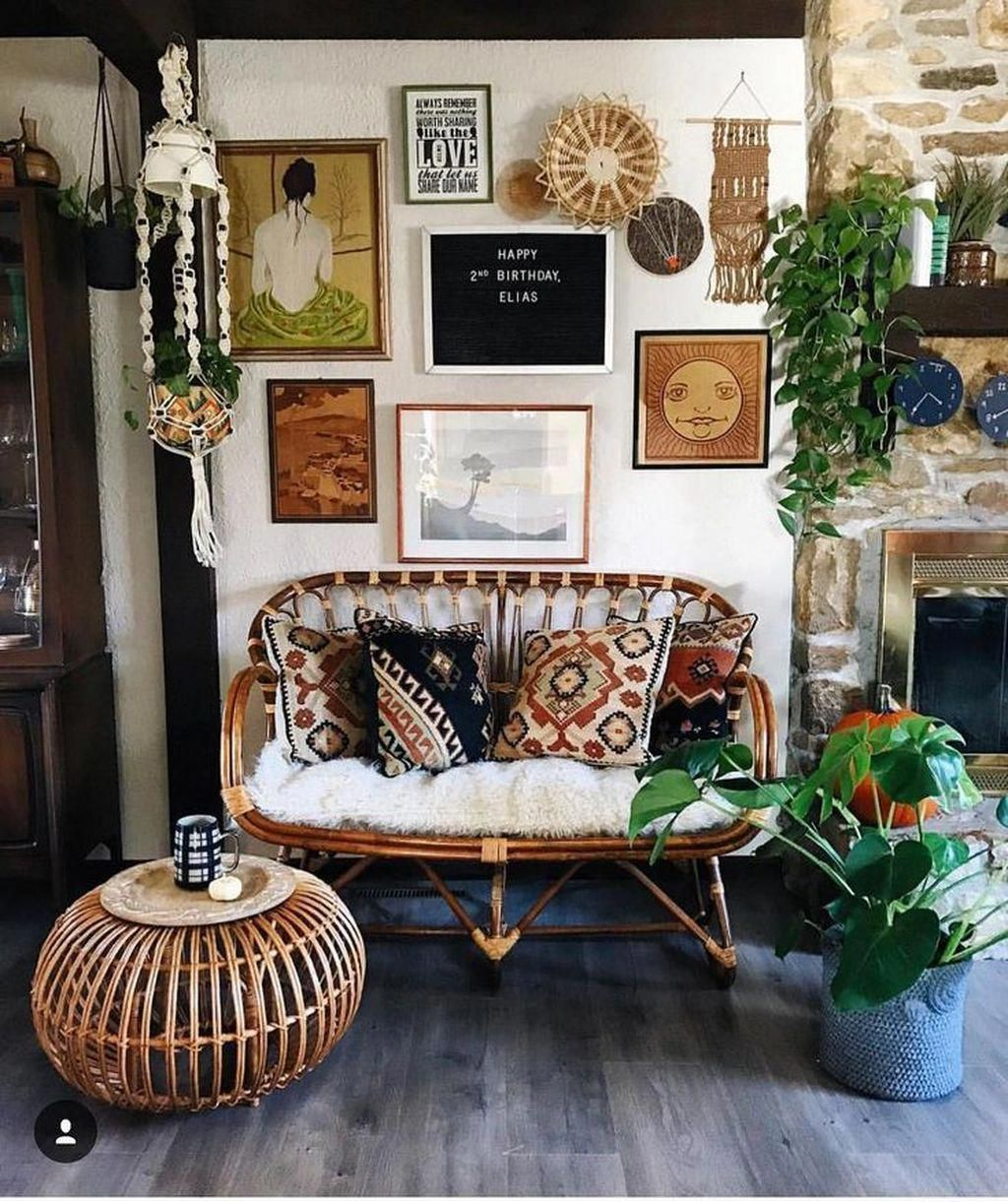35 Charming Boho Living Room Decorating Ideas With Gypsy Style